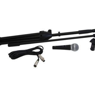 Set micrófono, Pie jirafa y cable micro.