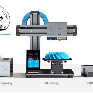 Impresora 3D Snapmaker, grabador laser y cnc